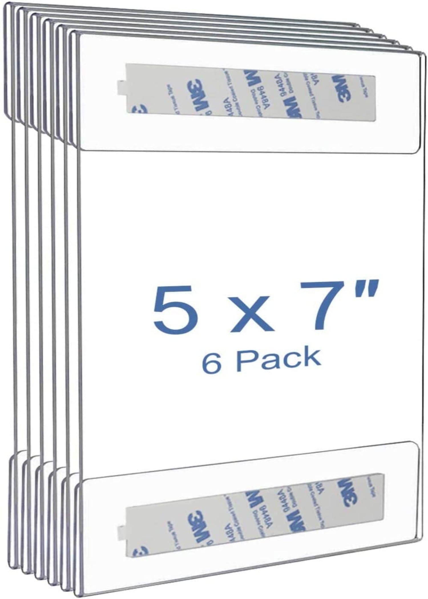 5 x 7 inch Wall Mount Clear Acrylic Sign Holder. Set of 6 | Altavista Signs