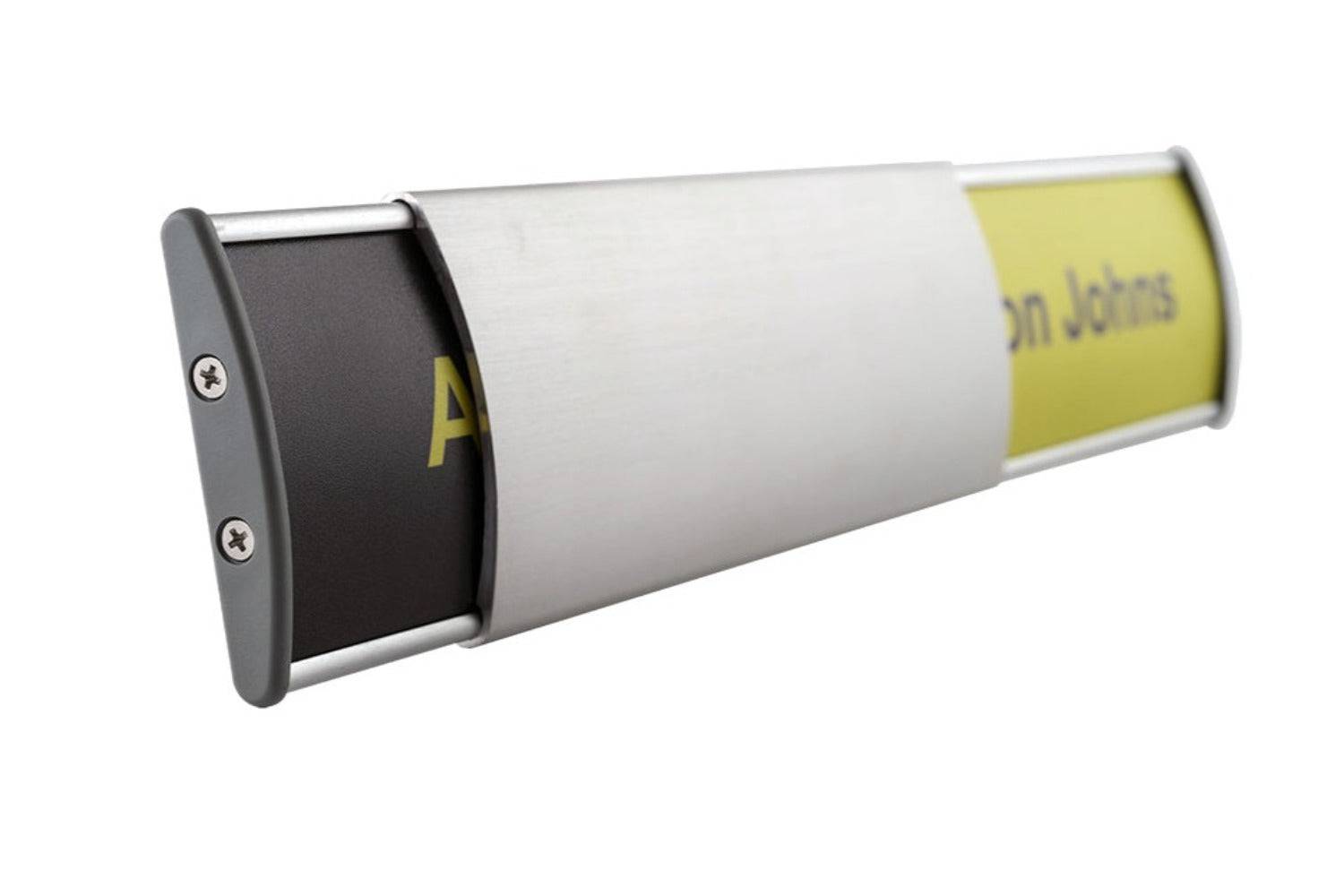 Office Slider Sign Holder for Wall or Door Mount - 60 mm H x 200 mm W. Set of 3 - Altavista Signs