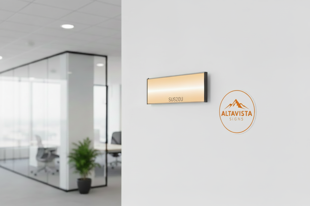 Suspended Sign SUS20U H 5.9" x W 33" - Altavista Signs