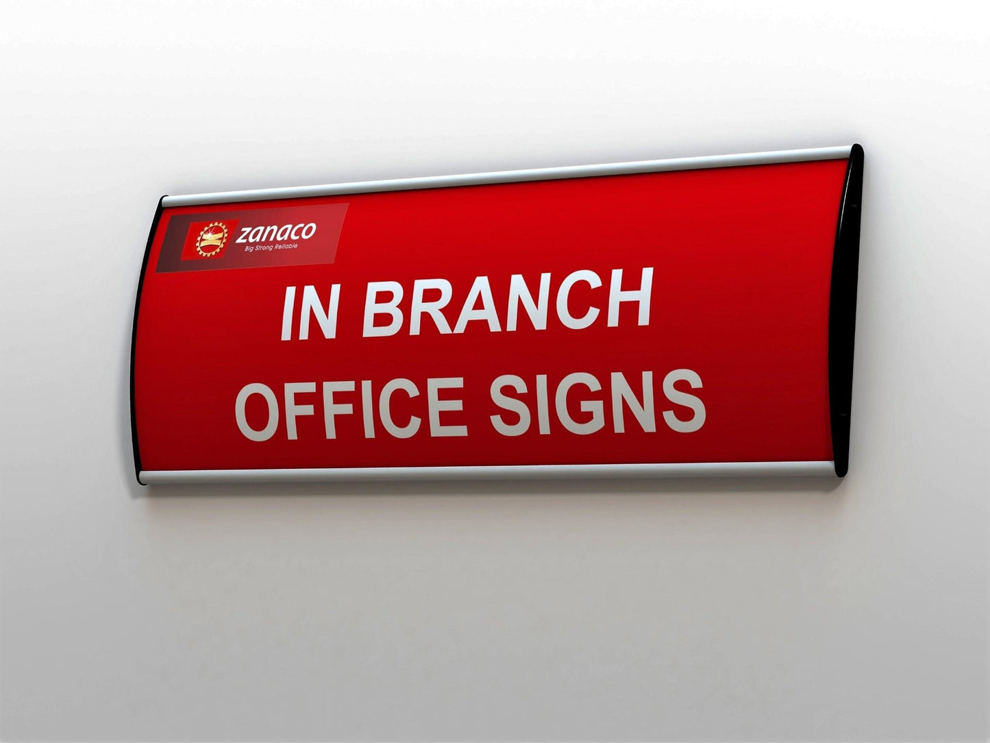 Office Sign Holder for Wall or Door Mount - H 60 mm x W 150 mm, Set of 10 Sign Holder
