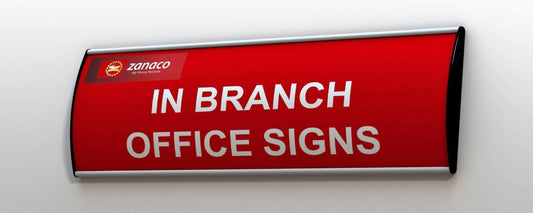 Office Sign Holder for Wall or Door Mount - H 60 mm x W 400 mm Sign Holder